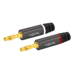 LogiLink Wire Connector Banana Grey